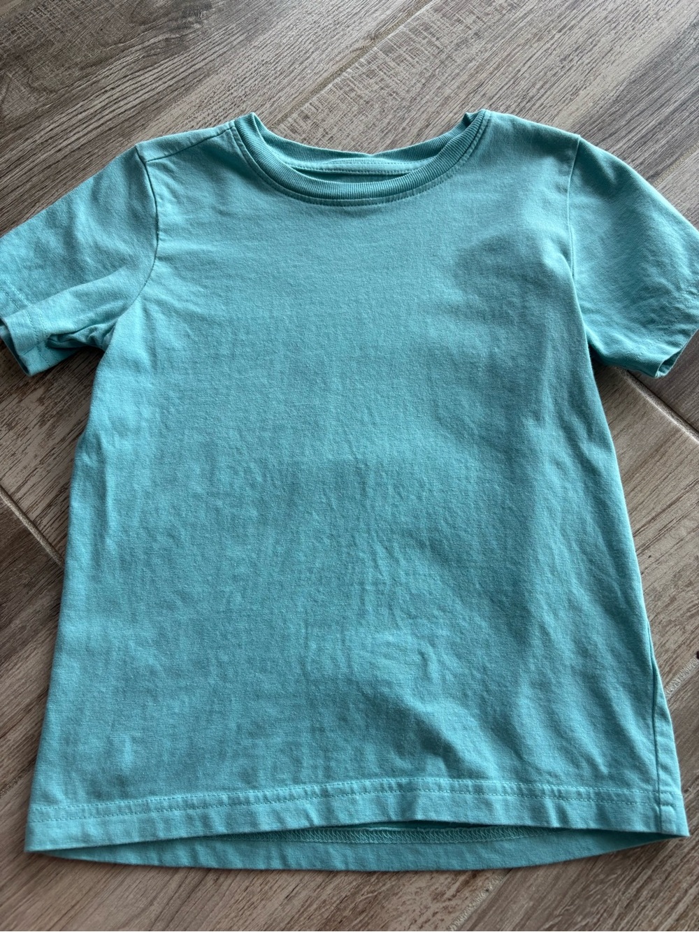 Primary Short-Sleeve Tee in Aqua Blue size 4-5